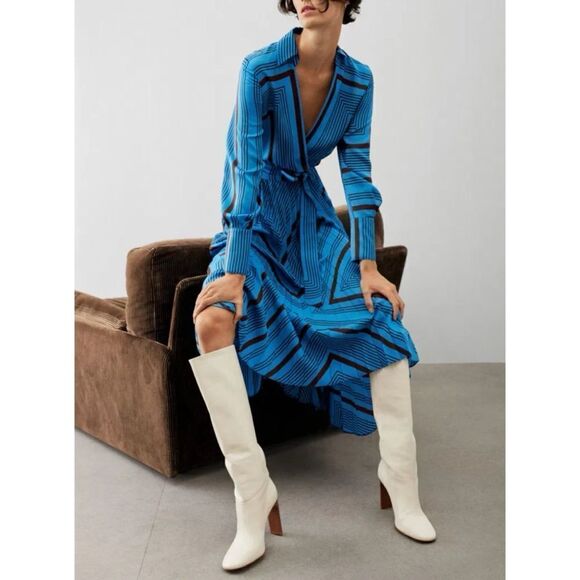 MANGO
Campo Leather Knee High Boots in Ivory Size 37 / Néw With Tags - Picture 1 of 9